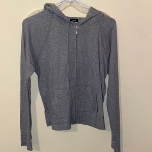 Jcrew grey zip up hoodie